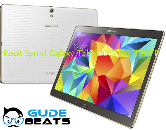 How to Install TWRP & Root Sprint Galaxy Tab S 10.5 SM-T807P On Android Lollipop
