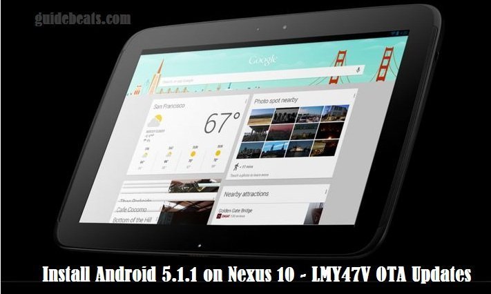 install Android 5.1.1 on Nexus 10