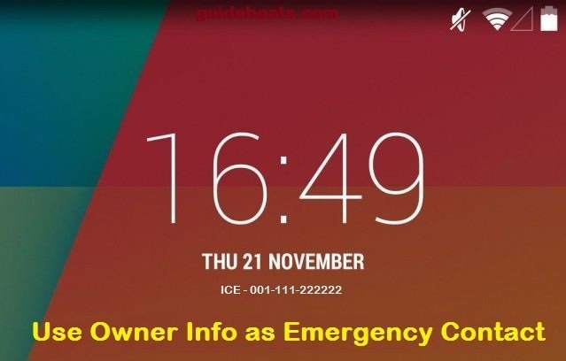Owner Info as Emergency Contact