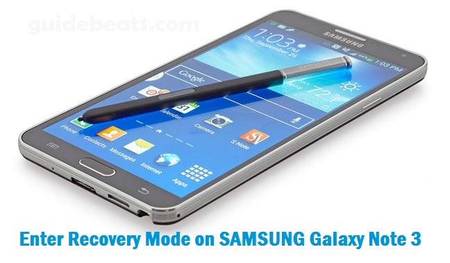 Enter Recovery Mode on SAMSUNG Galaxy Note 3