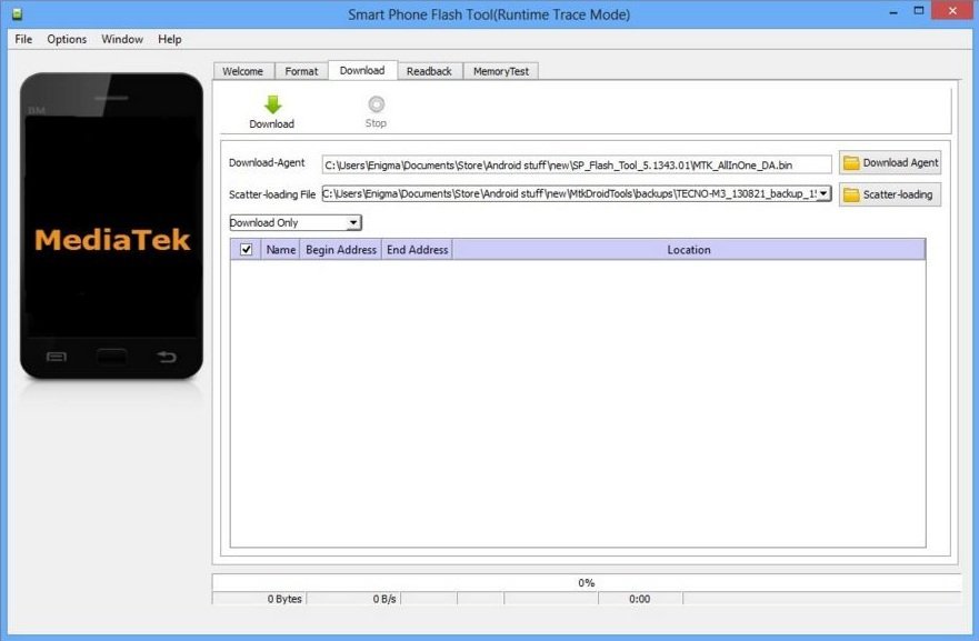 Use SP Flash Tool for MTK Android devices