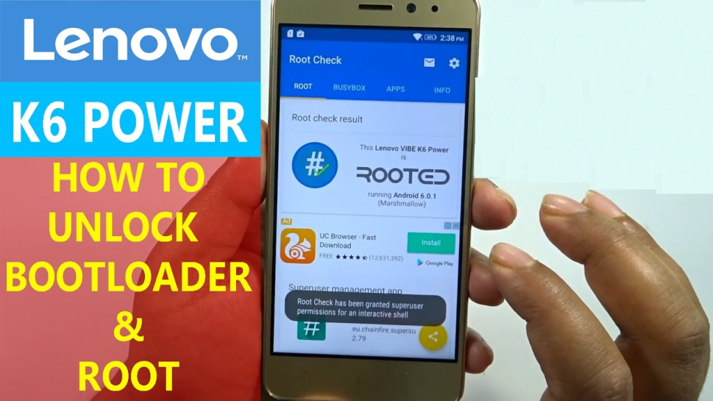 Unlock Bootloader On Lenovo Vibe K6 Power