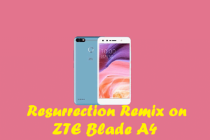 Download And Install Resurrection Remix On ZTE Blade A4